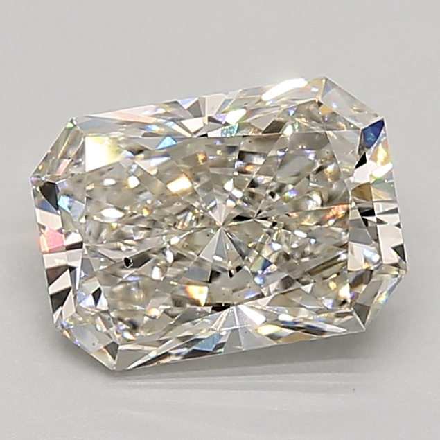 1.80 Carat radiant Lab Grown Diamond Front View