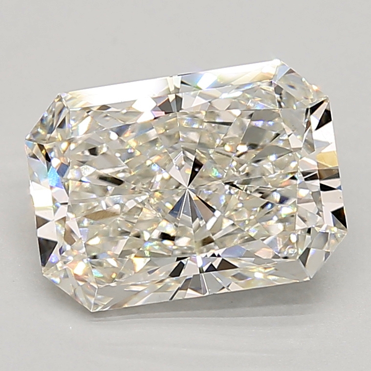 3.13 Carat radiant Lab Grown Diamond Front View