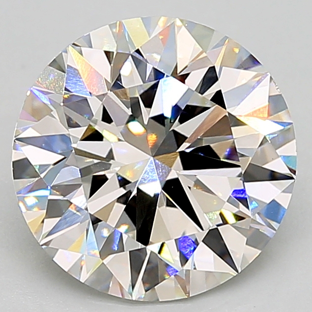 3.18 Carat round Lab Grown Diamond Front Image
