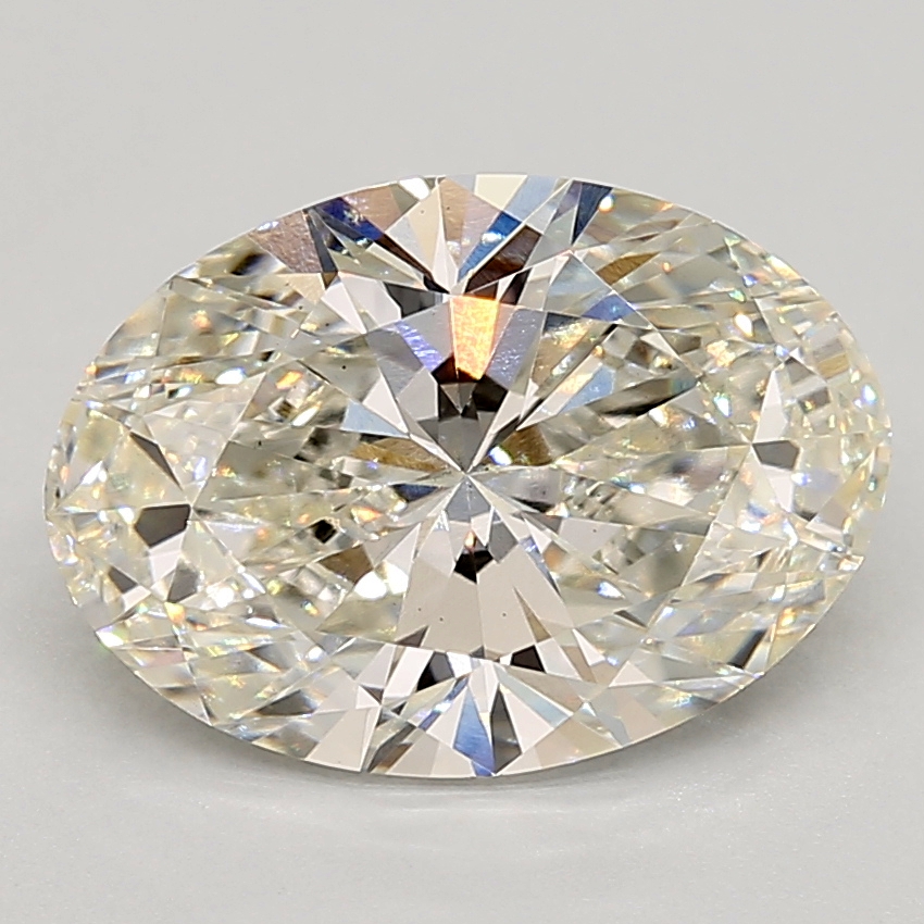 4.01 Carat oval Lab Grown Diamond Front View