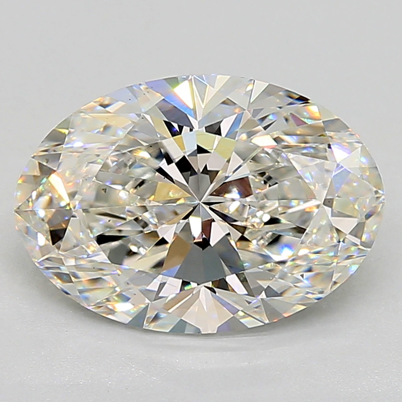 3.44 Carat oval Lab Grown Diamond Front View