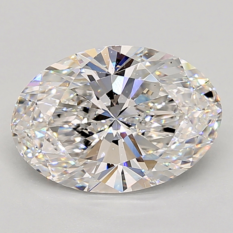 3.00 Carat oval Lab Grown Diamond Front View