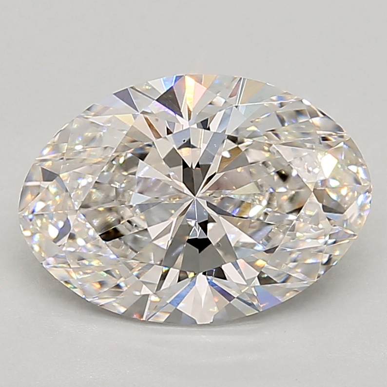 3.09 Carat oval Lab Grown Diamond Front View
