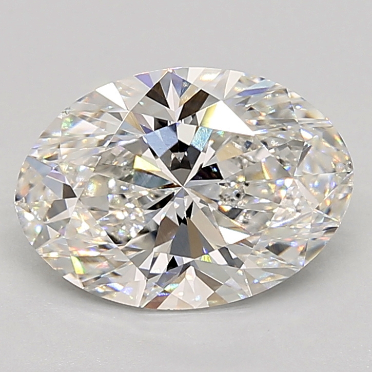 2.51 Carat oval Lab Grown Diamond Front View