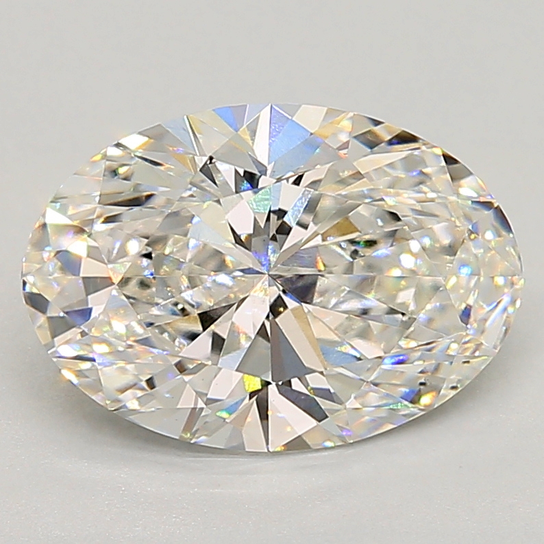 3.20 Carat oval Lab Grown Diamond Front View