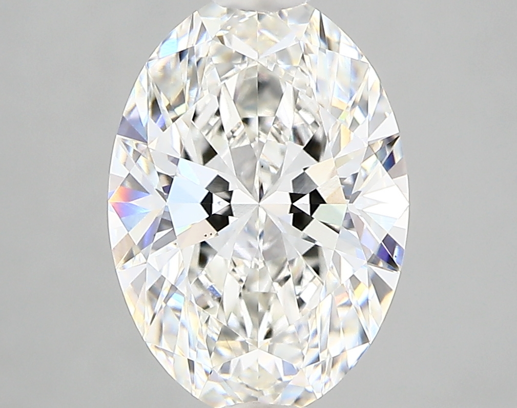 2.62 Carat oval Lab Grown Diamond Front View