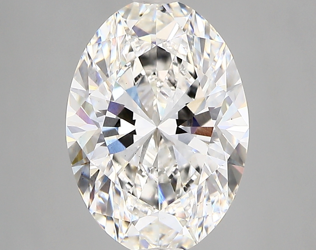 3.08 Carat G-VS2 Ideal Oval Diamond