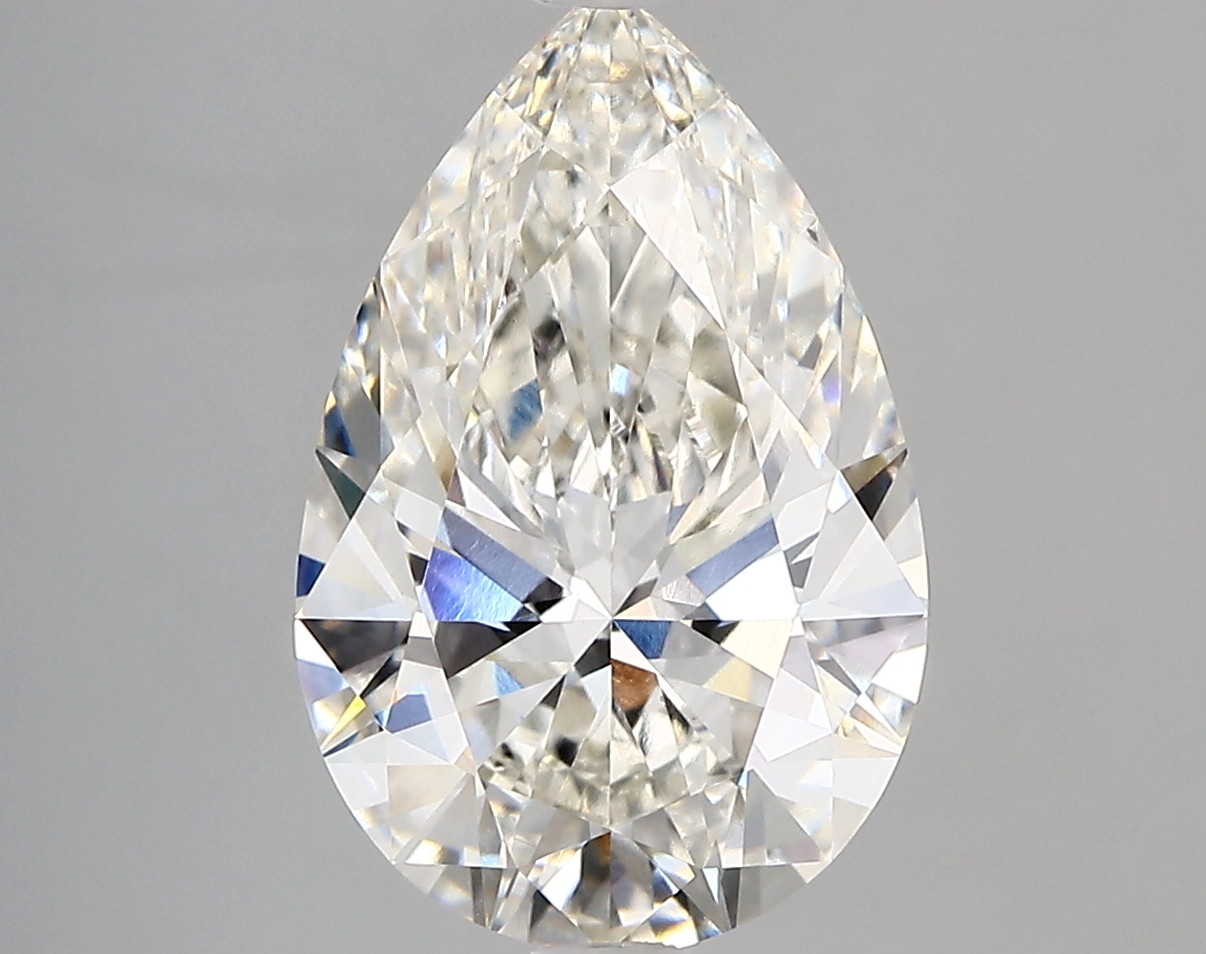 4.01 Carat H-VS1 Ideal Pear Diamond