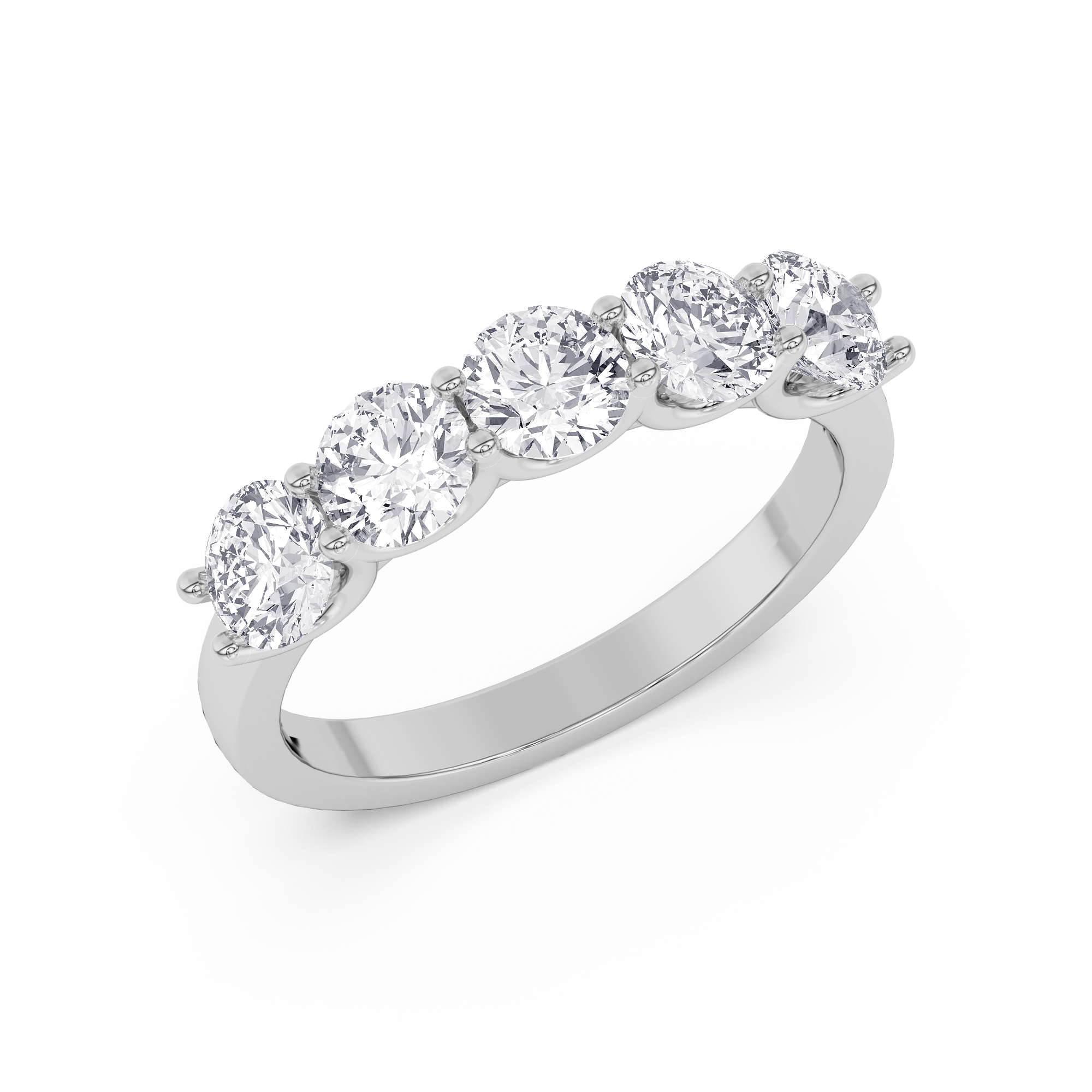 Platinum Eternal Five Stone Lab Diamond Ring (2 1/2 Ct. Tw.) front image