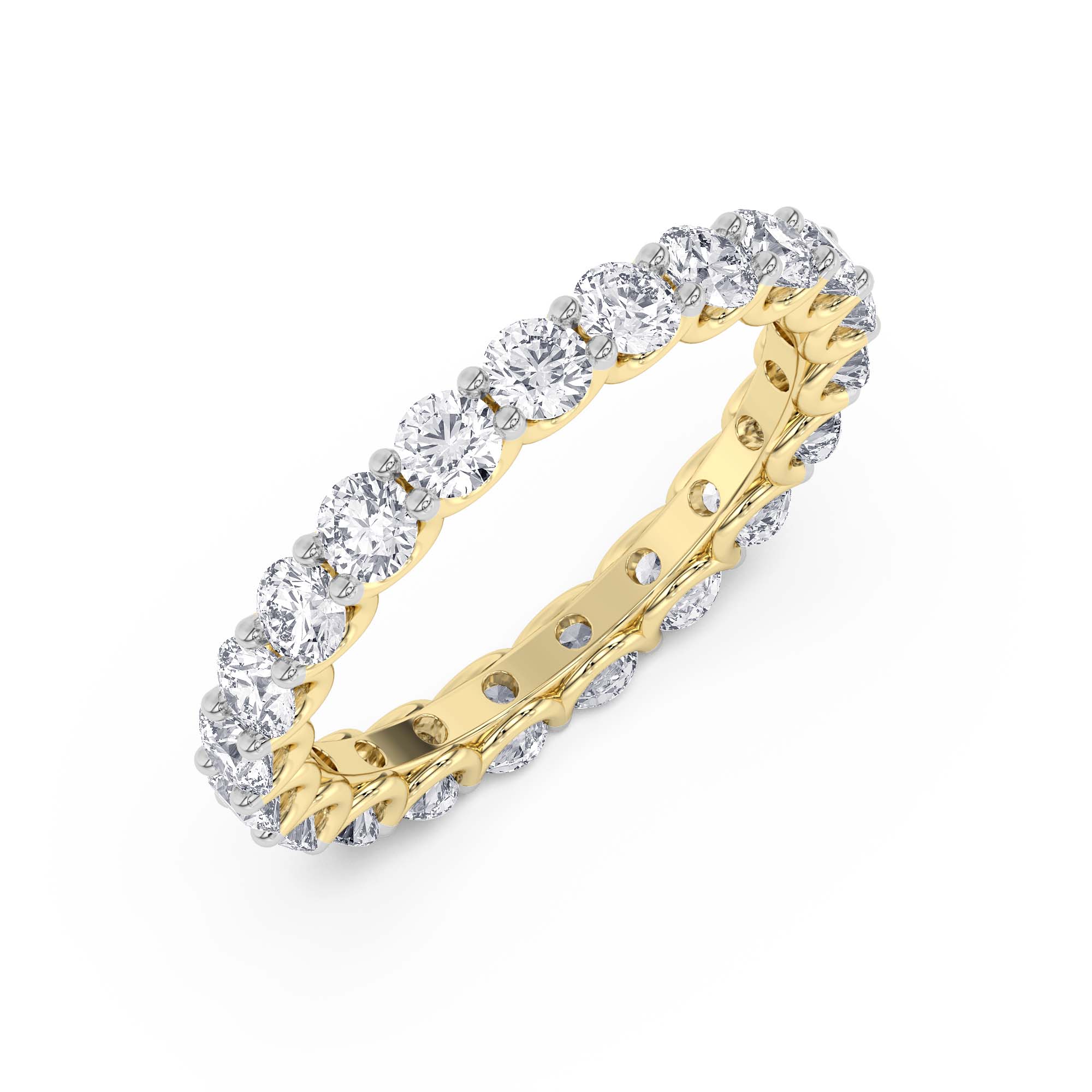 14kt Yellow Gold Radiance Classic Lab Diamond Eternity Ring (3 Ct. Tw.) front image
